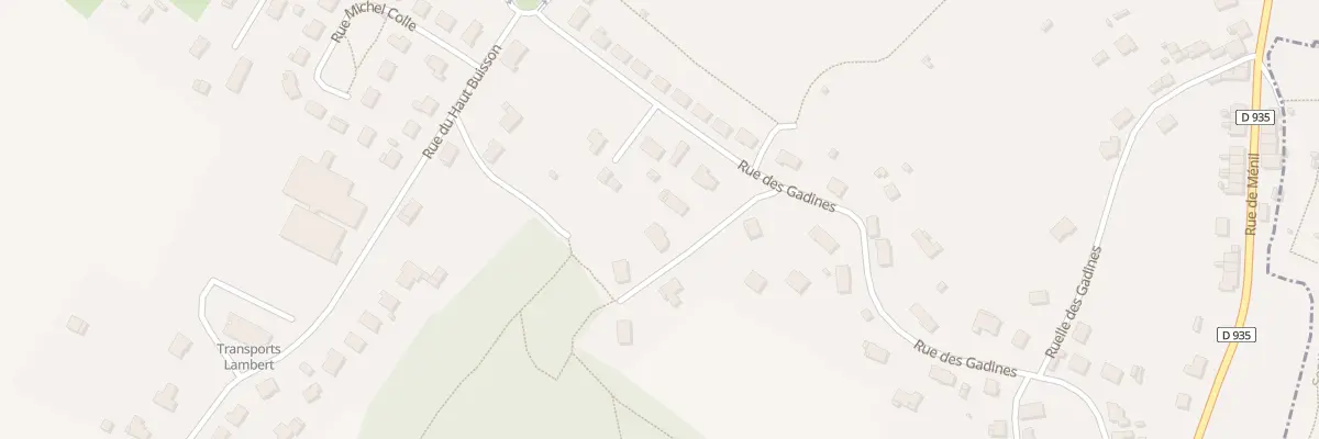 Plan du 8 Che des Gadines à Baccarat