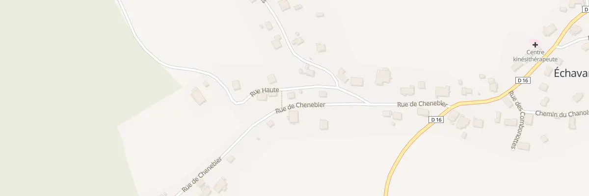 Plan du 3 Rue Haute à Échavanne