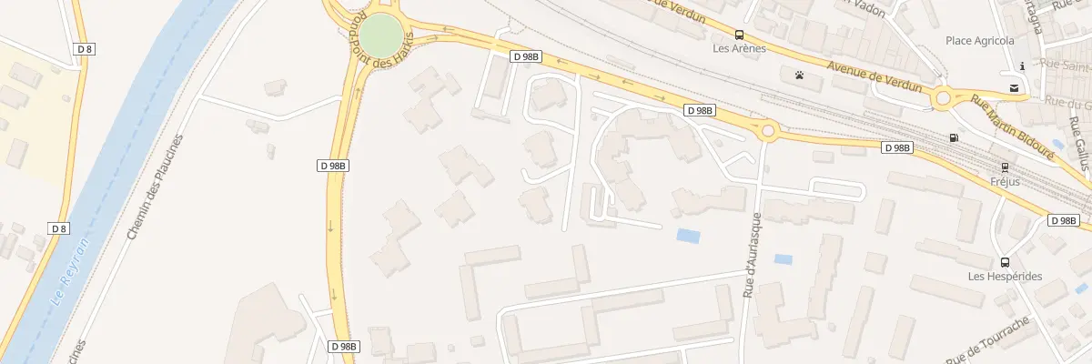 Plan du 643 Rue Capitaine René BLAZY à Fréjus