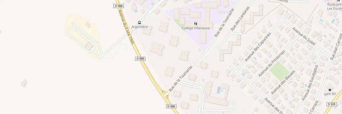 Plan du 524 Rue de la TOURRACHE à Fréjus
