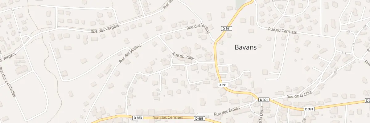 Plan du 5 Rue du Puits à Bavans