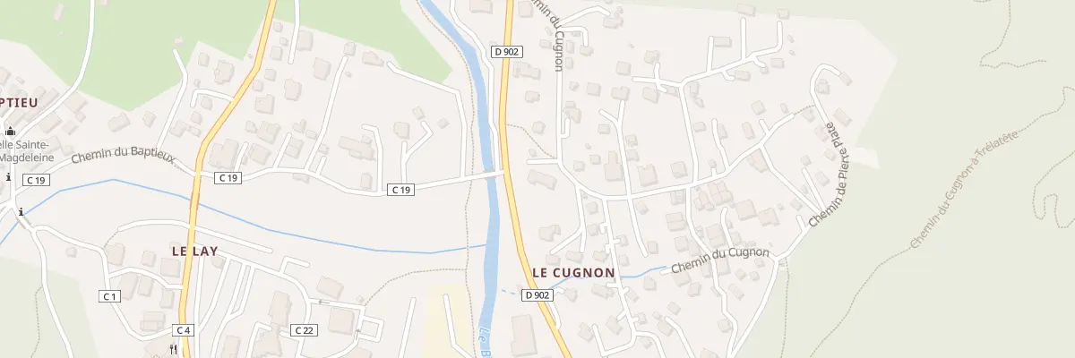 Plan du 206 Che du Cugnon aux Contamines-Montjoie