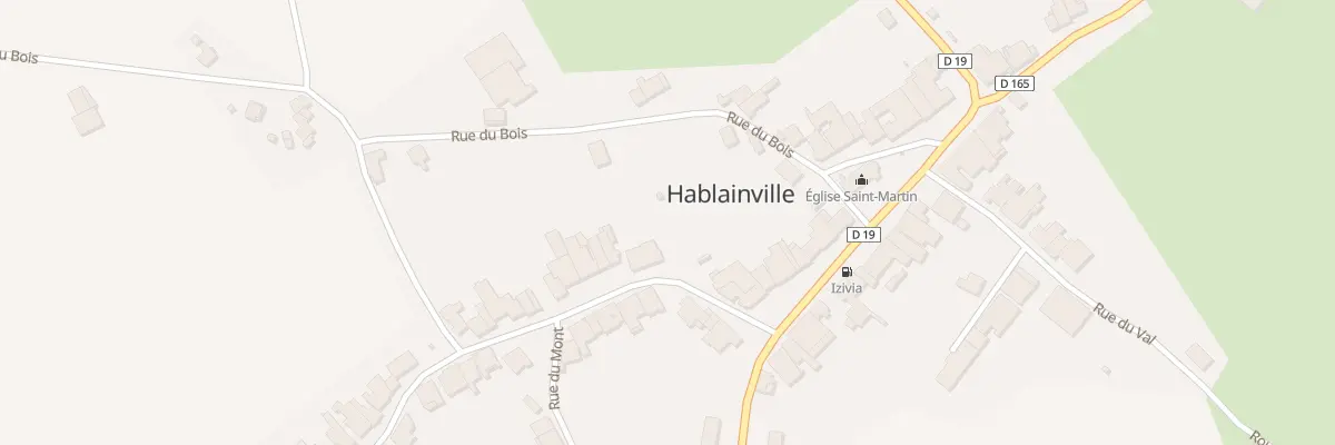 Plan de la Rue du Mont à Hablainville