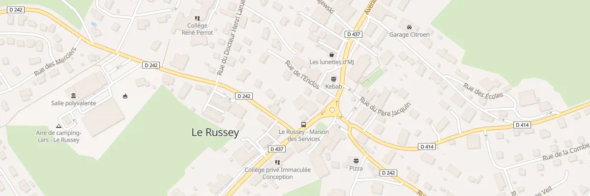 Plan du 4 Rue Foch au Russey