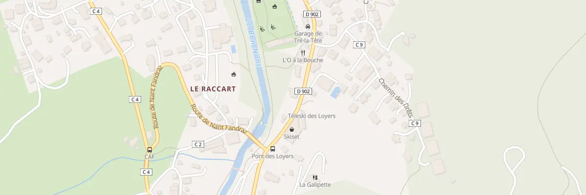 Plan du 604 Rte de Notre-dame de la Gorge aux Contamines-Montjoie