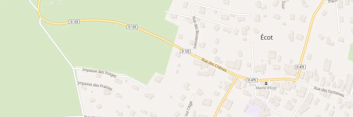 Plan du 17 Rue des Chênes à Écot