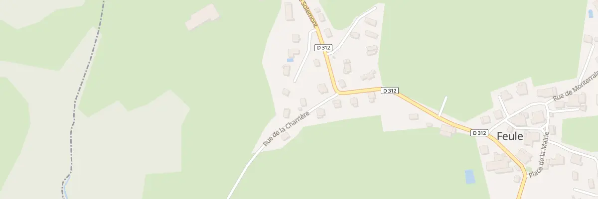 Plan du 2 Rue de la Charrière à Feule