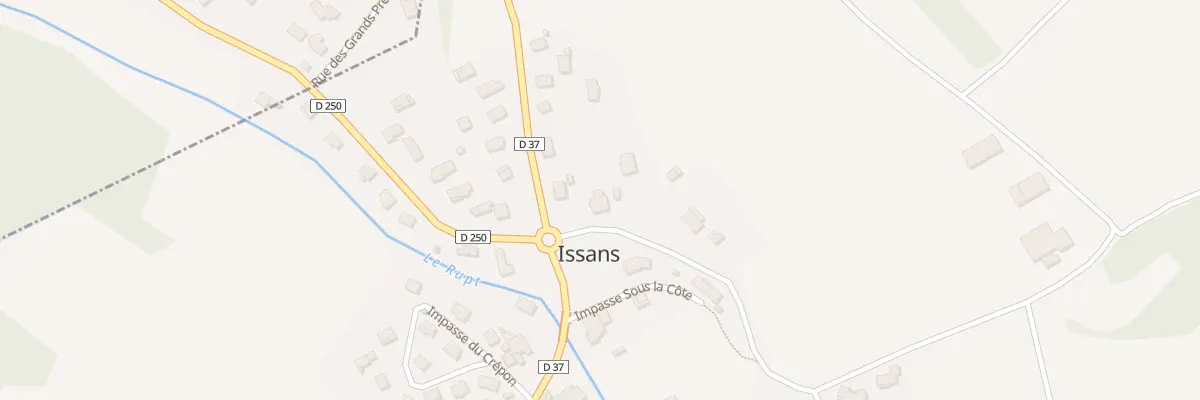 Plan du 1 Che de Montevillers à Issans