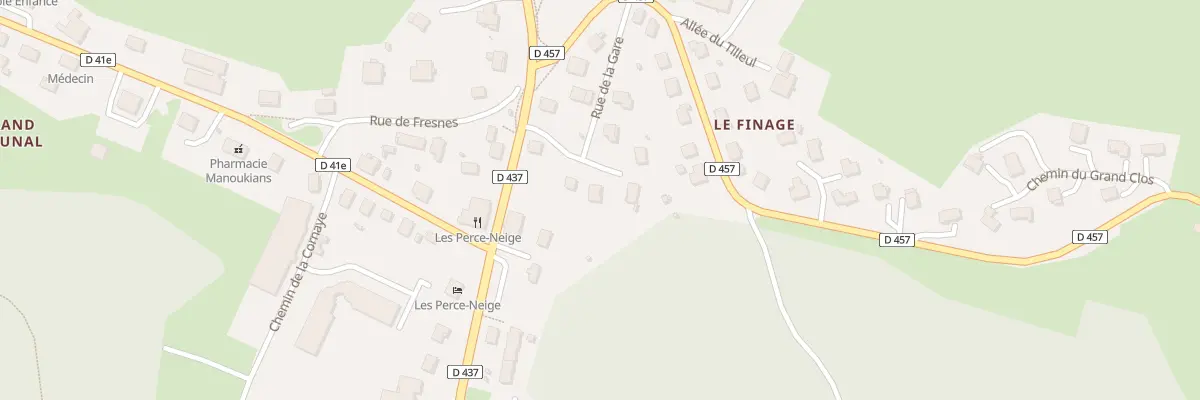 Plan du 9 Rue de la Gare à Bonnétage