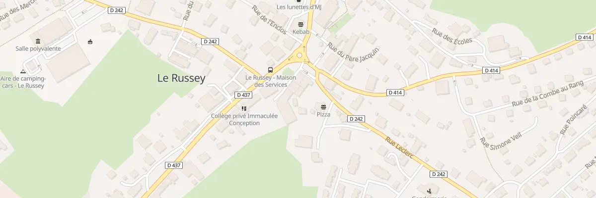 Plan du 4 Rue Leclerc au Russey