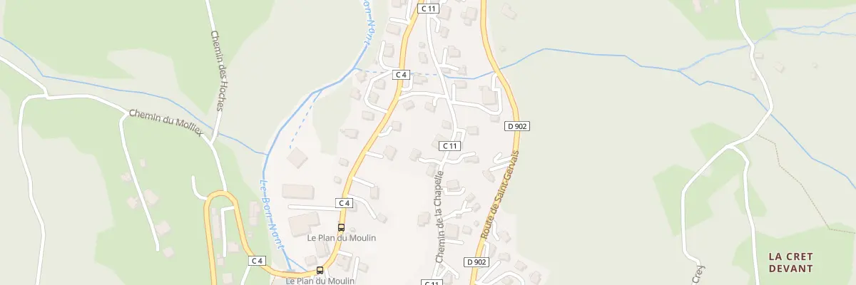 Plan du 595 Che de la Chapelle aux Contamines-Montjoie