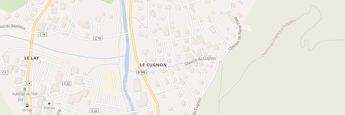 Plan du 278 Che du Cugnon aux Contamines-Montjoie