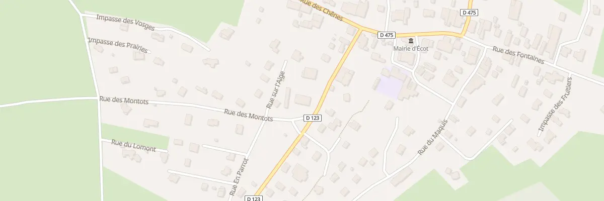 Plan du 8 Rue du 6 Eme Ric à Écot