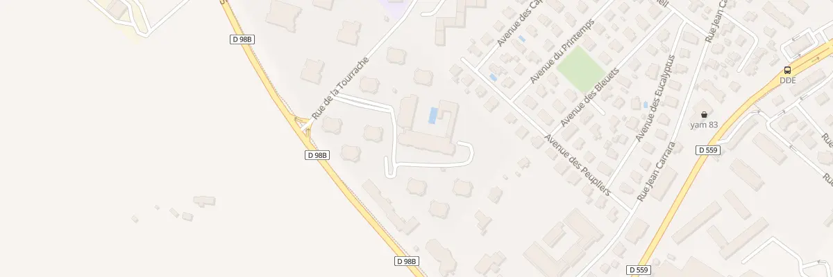 Plan du 627 Rue de la TOURRACHE à Fréjus