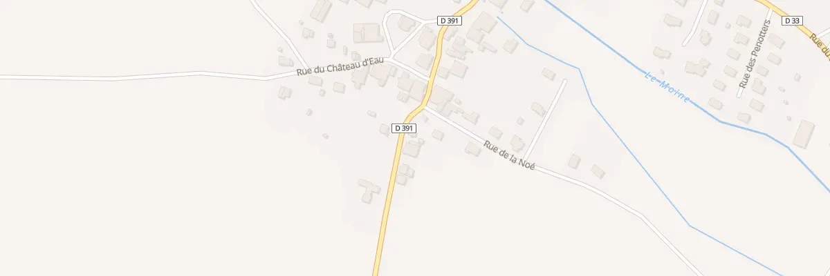 Plan du 33 Rue de Bavans à Présentevillers