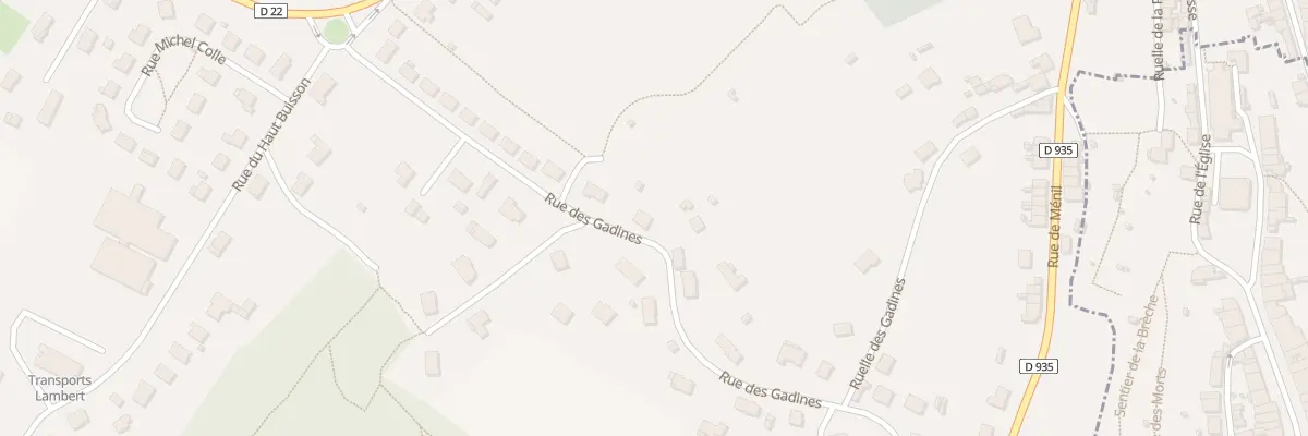 Plan du 34 Rue des Gadines à Baccarat