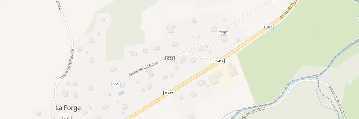 Plan du 24 Rte de la Mairie à La Forge