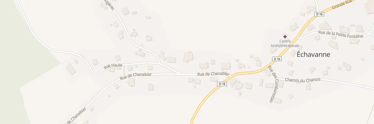 Plan du 8 Rue de Chenebier à Échavanne