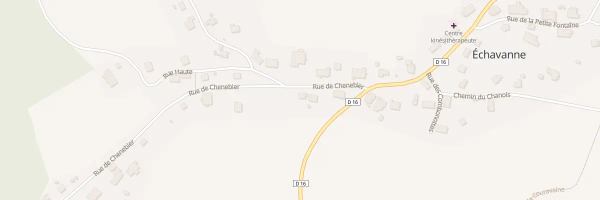 Plan du 5 Rue de Chenebier à Échavanne
