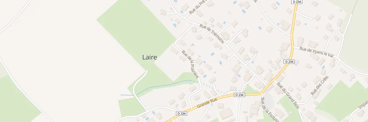 Plan du 7 Rue de la Prairière à Laire