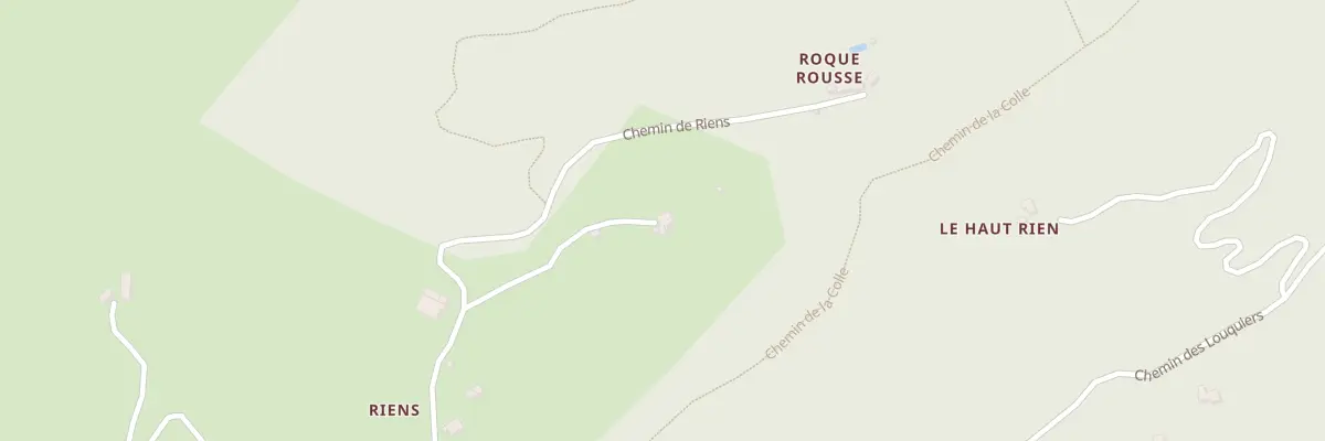 Plan du 1773 Che de Riens à Mons