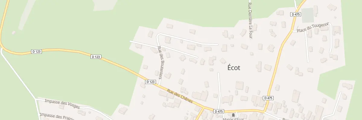 Plan du 4 Rue des Bouteniers à Écot