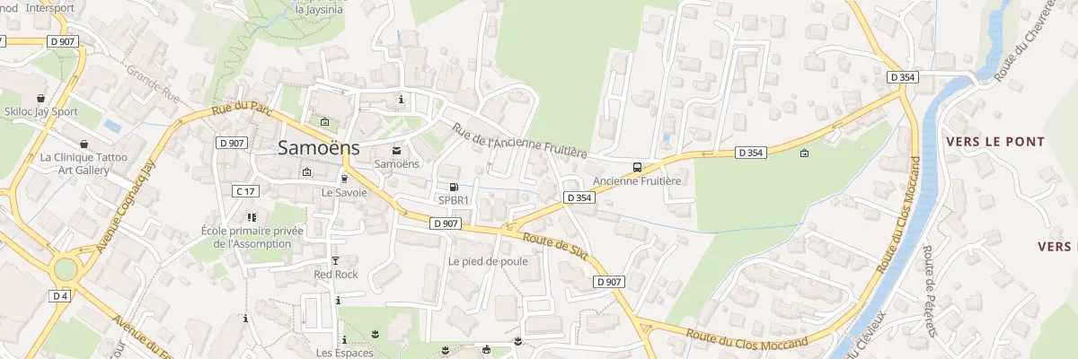 Plan du 6 Rue des bains à Samoëns