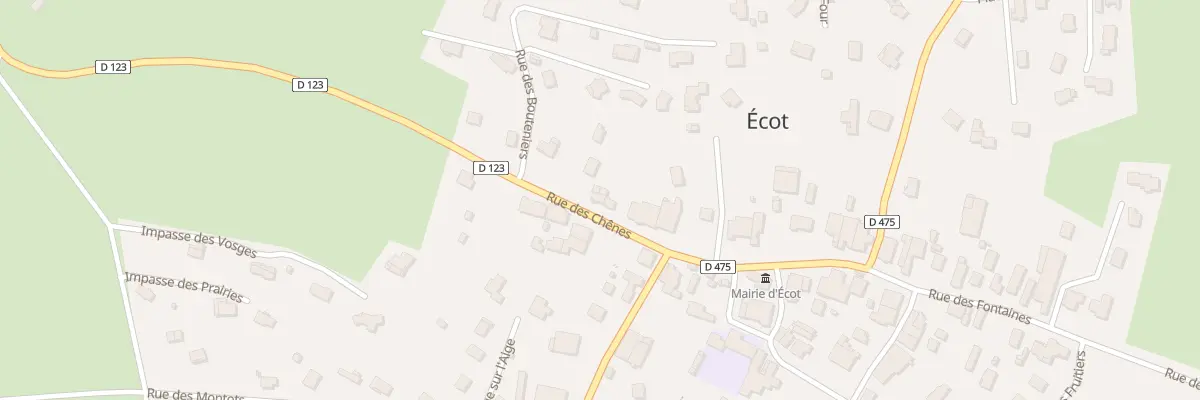 Plan du 22 Rue des Chênes à Écot