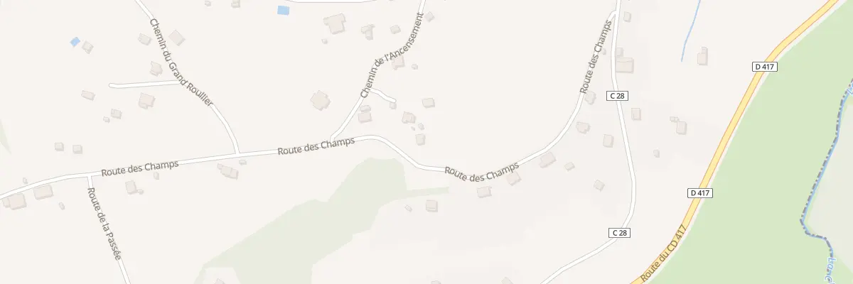 Plan du 9 Rte des Champs à La Forge