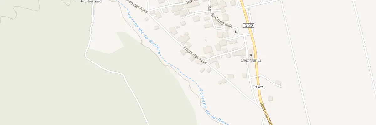 Plan du 201 Rte des Ayes à Arvieux