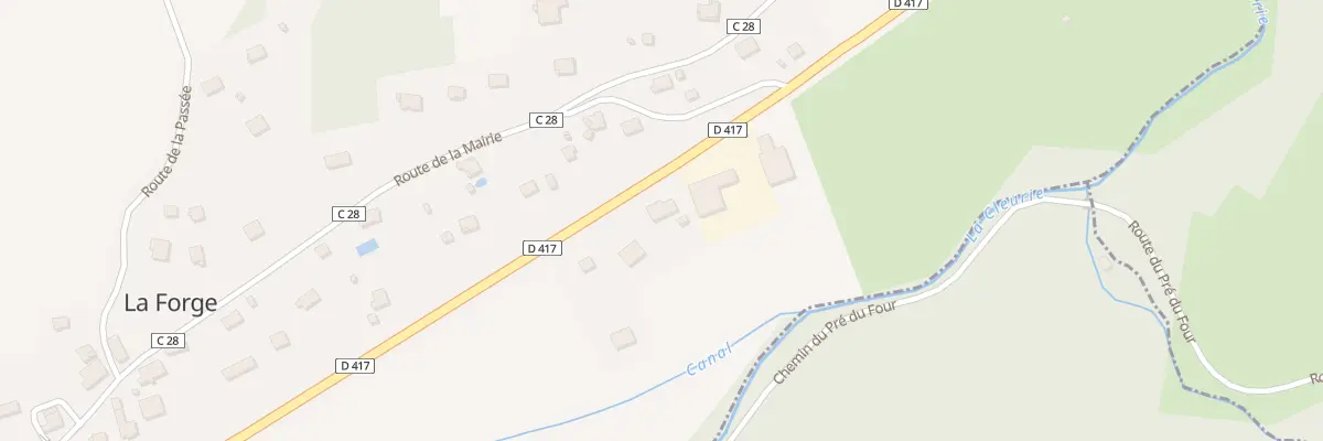 Plan du 24 Rte du Cd 417 à La Forge