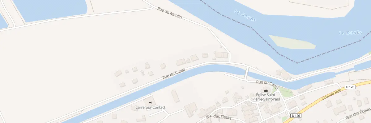 Plan du 11 Rue du Canal à Dampierre-sur-le-Doubs