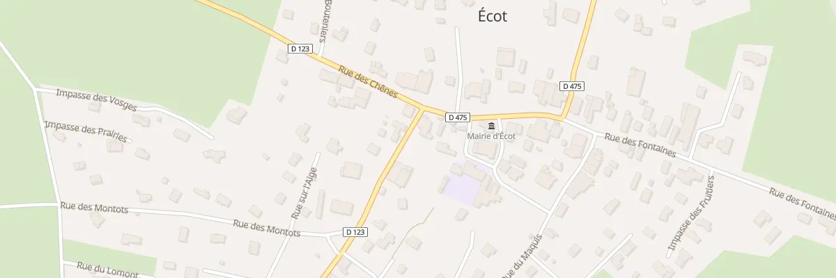 Plan du 1 Rue du 6 Eme Ric à Écot