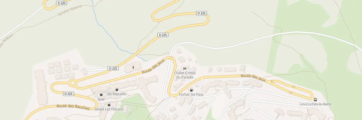 Plan du 5748 La Roche Bellentre à La Plagne Tarentaise