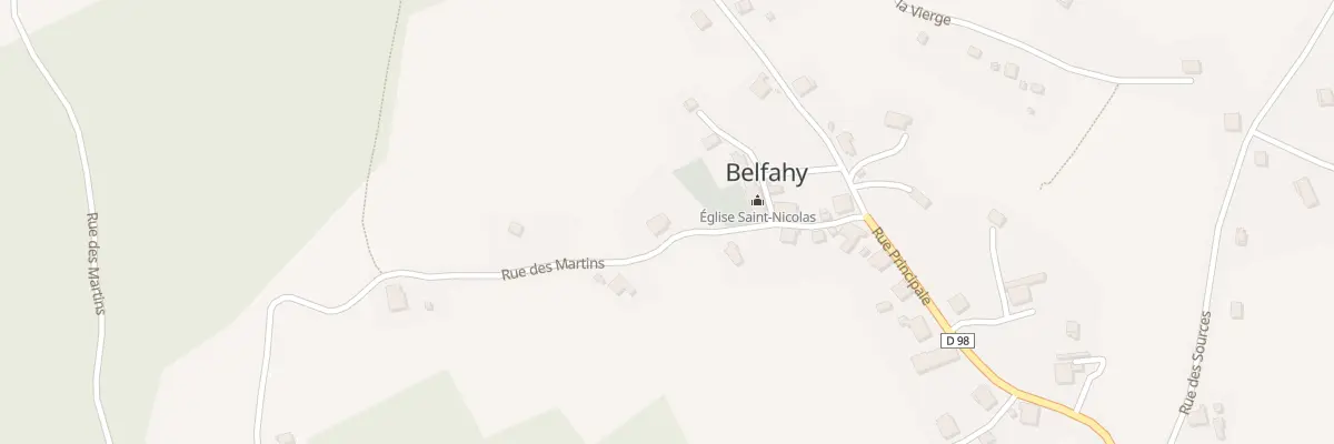 Plan du 6 Rue des Martins à Belfahy
