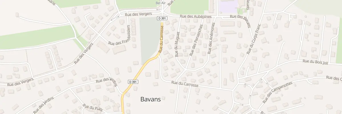 Plan du 5 Rue du Muguet à Bavans