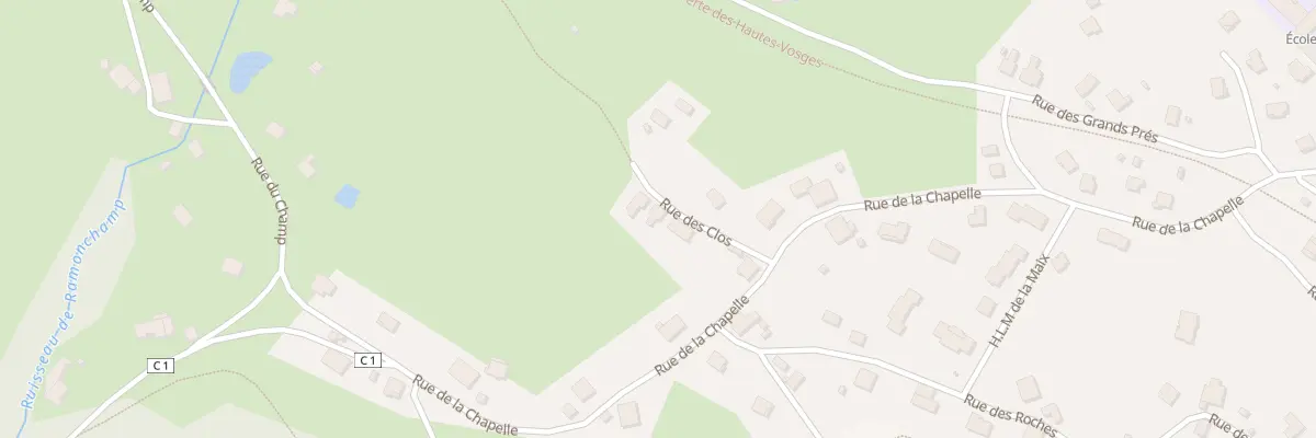 Plan du 5 Rue des Clos à Ramonchamp
