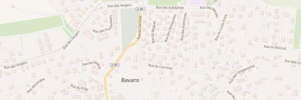 Plan du 3 Rue du Muguet à Bavans
