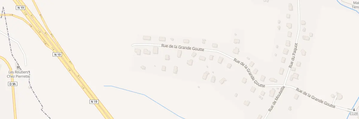 Plan du 21 Rue de la Grande Goutte à Luze