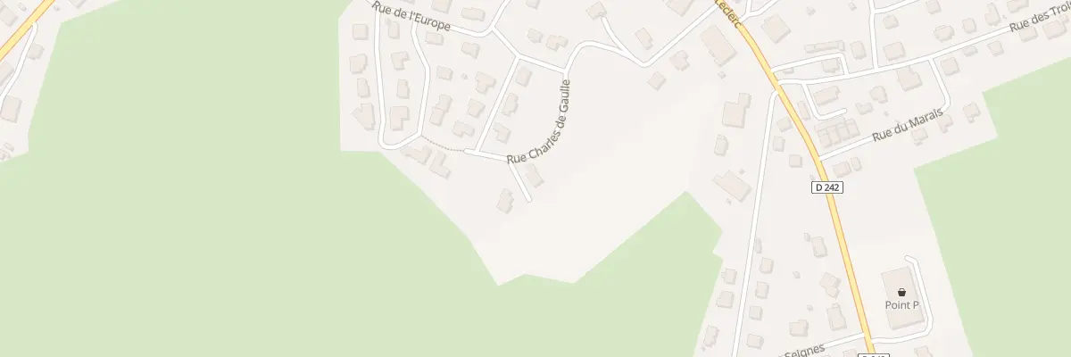 Plan du 14 Rue Charles de Gaulle au Russey