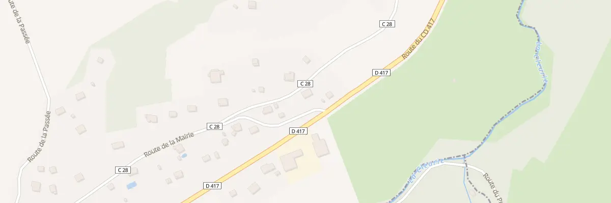 Plan du 28 Rte de la Mairie à La Forge