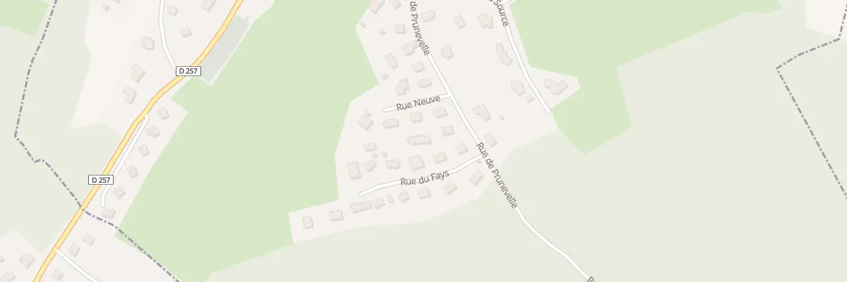 Plan du 28 Rue de Prunevelle à Dampierre-sur-le-Doubs