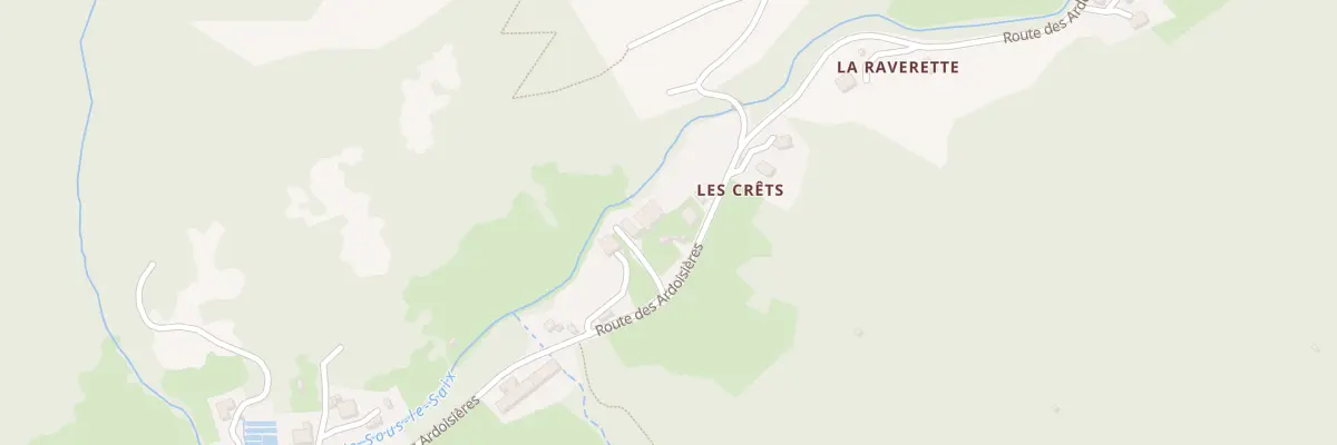 Plan du 957 Rte des Ardoisières à Morzine