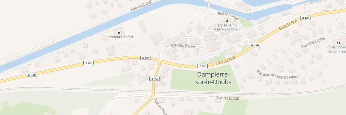 Plan du 5 Rue des Fleurs à Dampierre-sur-le-Doubs