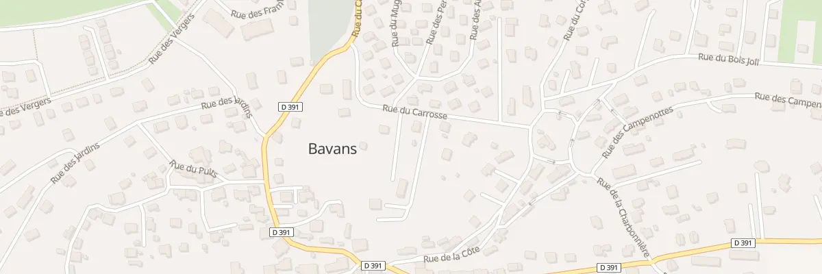 Plan du 13 Rue du Carrosse à Bavans