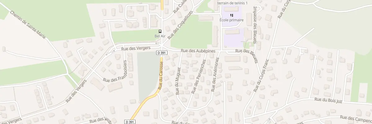 Plan du 10 Rue du Muguet à Bavans