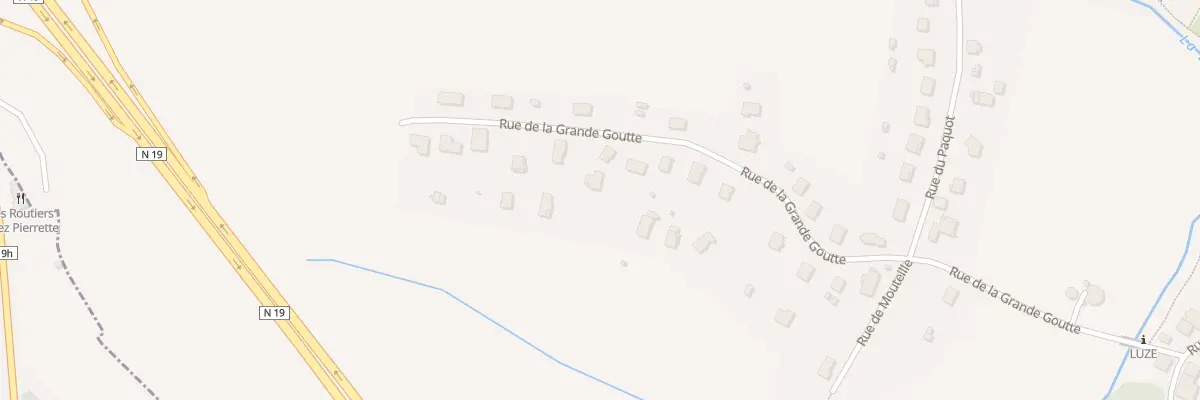 Plan du 19 Rue de la Grande Goutte à Luze