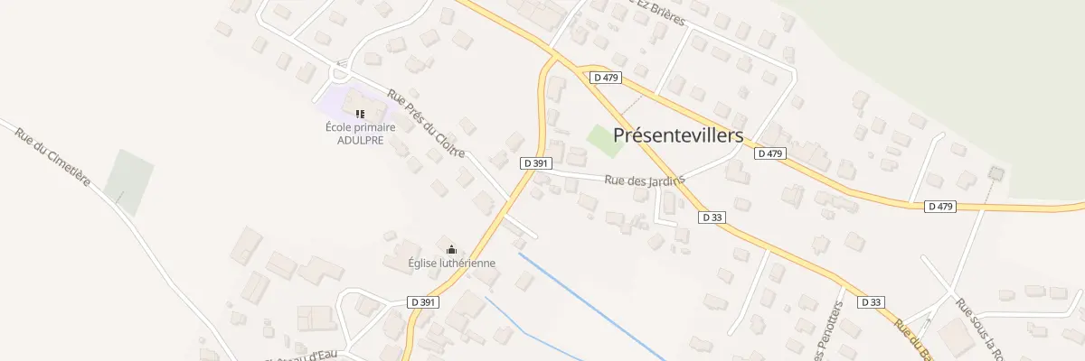 Plan du 7 Rue de Bavans à Présentevillers