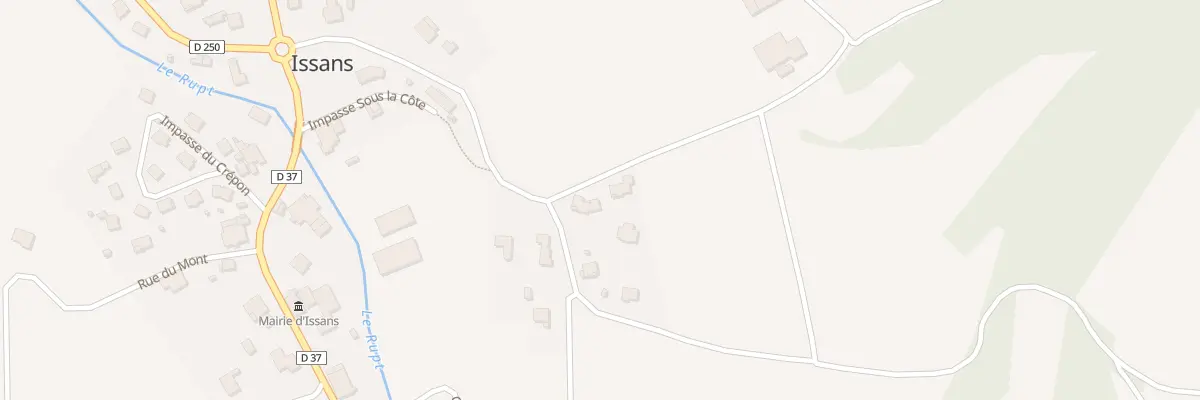 Plan du 13 Che de Montevillers à Issans