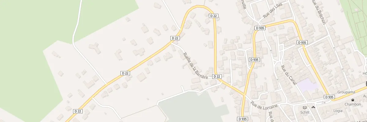 Plan du 3 Rle de la Barriere à Baccarat